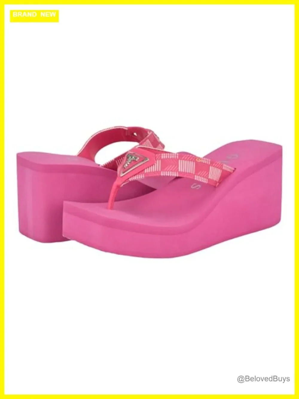 Platform Wedge Thong Sandal - Y2K Style